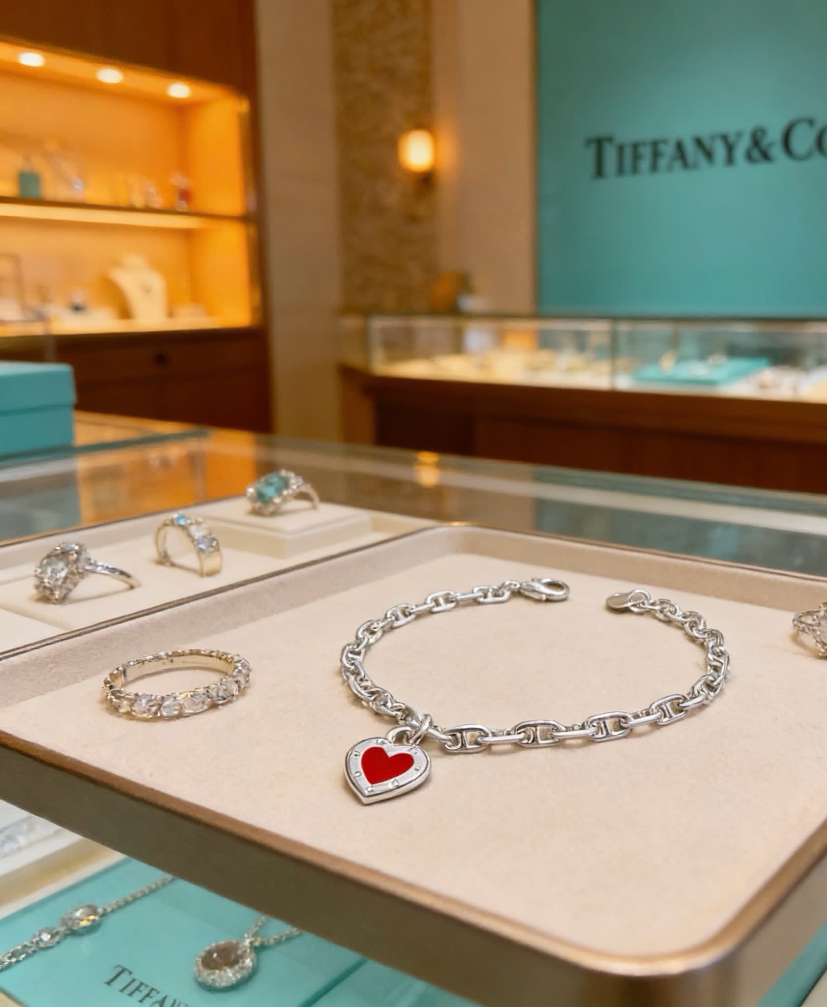 Tiffany & Co. Heart Charm Bracelet